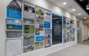 United Properties' brand wall