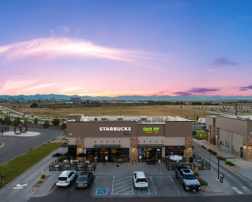 Enterprise Business Center Retail building skyview