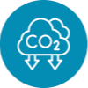 CO2 cloud icon