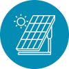 Solar panel icon